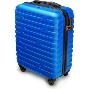 Cabine Bagage Handbagage Instapkoffer Hard Shell ABS Hoge Kwaliteit en Stabiel Maat S Blauw