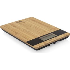 Keukenweegschaal Pure – Stijlvol bamboe – 5 kilogram, bruin