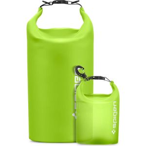 Spigen Aqua Shield Waterdichte Tas Set [20L+2L] Dry Bag Waterdichte Rugzak Pouch voor Strand Zwemmen Camping Varen Kajakken -Cactus Green