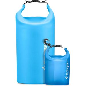 Spigen Aqua Shield Waterdichte Tas Set [20L+2L] Dry Bag Waterdichte Rugzak Pouch voor Strand Zwemmen Camping Varen Kajakken -Sea Blue