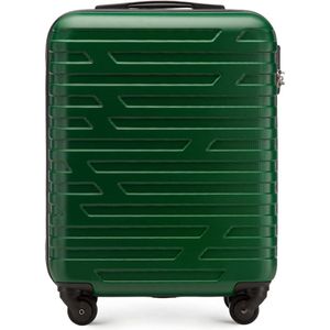Stevige kleine koffer kofferwagen handbagage van WITTCHEN ABS 54 x 39 x 23 cm 2,8 kg 38 L grijze koffer voor handbagageplank Groen, 54 cm