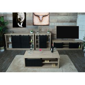 Cosmo Casa Woonkamer Set - Tv Meubel - Kast - Dressoir - Salontafel - Naturel