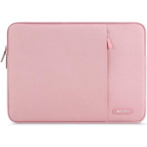 Laptop Hoes Tas Compatibel met 2018-2020 MacBook Air 13 inch A2179 A1932, 13 inch MacBook Pro A2251 A2289 A2159 A1989 A1706 A1708, Polyester Verticaal Case Cover met Zak, Roze