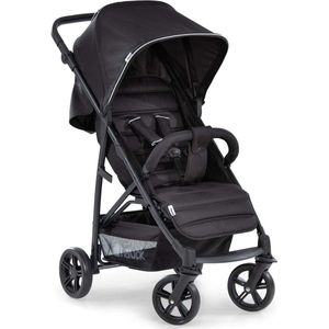 Rapid 4 buggy tot 25 kg met ligstand vanaf geboorte, klein inklapbaar met één hand, in hoogte verstelbare duwstang, grote mand - zwart, 92 x 54 x 104 cm