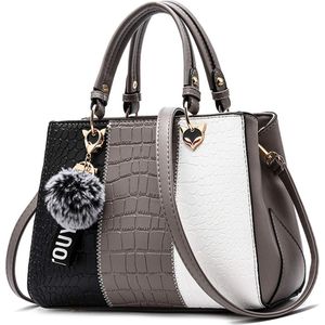 Wave Vrouwen Handtassen Messenger Bag Dames Elegant Schouder Vrouwelijke Tas Tote Voor Vrouwen (Grey)