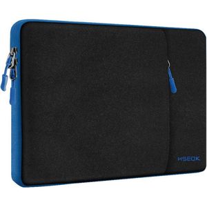 Laptop Sleeve 15,6 Inch Case Bag Waterafstotend beschermhoes Compatibel met de meeste 15,6"" Surface Book, Acer, Dell, HP, Lenovo, Samsung, Asus Laptopcomputers,Zwart blauw