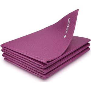 opvouwbare yogamat voor op reis - 4 mm dikke sportmat - Antislip fitnessmat voor yoga, pilates en fitness - Geschikt voor binnen en buiten