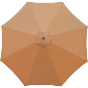 Parasol, Paraplu, Vervangende Luifelafdekking, 8 baleinen, 3m, parasol voor markttafel, overkapping, waterdicht en anti-ultraviolet, vervangende stof/kaki