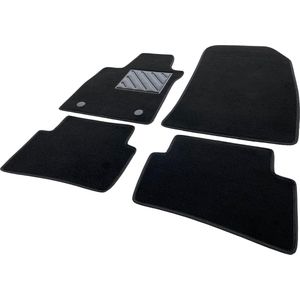 Vloermatten voor Renault Clio 4 IV vanaf bouwjaar 2012-2019, antislip, versterkte hielbekleding van rubber