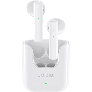 Draadloze Oordopjes, UMIDIGI AirBuds U Bluetooth 5.1 In-Ear Hoofdtelefoon met 2 microfoons, Bluetooth-Koptelefoon met Aanraakbediening, Smart Touch Auto Pairing (Wit)