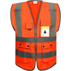 Veiligheidsvest voor auto, veiligheidsvest, 360 graden goed zichtbaar, reflecterend veiligheidsvest voor auto, fiets, motorfiets met hoog risico, wasbaar