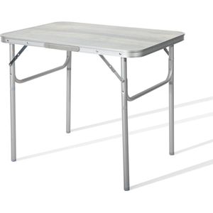 Aluminium campingtafel, draagbare opvouwbare multifunctionele tafel, in hoogte verstelbaar, MDF board, tuintafel, perfect voor camping, picknick, reizen