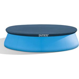 10 foot (3.05 m) Easy Set Swimming Pool Cover #28021. Round cover measures 2.8 m, (9.4 ft) suitable for Intex pools with base diameter of 3.05 m (10’ foot).