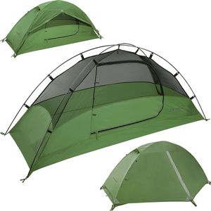 1-persoonstent voor op de camping, waterdichte outdoor, 1 persoonstent, ultralichte trekking-tent voor 1 persoon, kleine tent met kleine verpakkingsmaat voor individuen, strand, festival