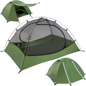 3 Persoon Tent voor Kamperen - Waterdichte Outdoor 3 Persoons Tent, Lichte Trekkingtent voor 3 Personen, Compacte Tent met Kleine Verpakking voor Familie, Strand, Festival, Groep