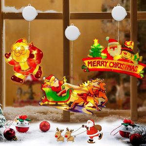 Kerstdecoratieve raamlicht, 3D hangende lichtsnoer, hangende