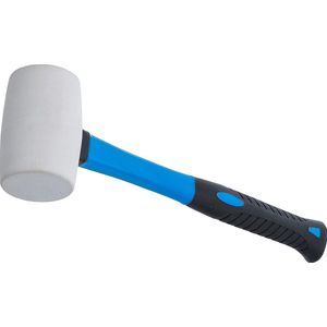 Rubberhamer | glasfibersteell | witte kop | Ø 48 mm | 250 g