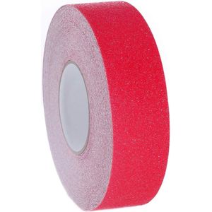 [ 20m x 50mm ] Antislip Tape, Sterke Plakband Beveiligingstape, Verbetert de Grip voor Trappen Tapijtbekleding enz - Binnen en Buiten - Werkveiligheid Huisveiligheid, Rode TKD5035 Red