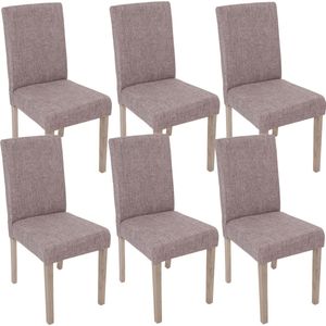 Cosmo Casa Eetkamerstoel - Set van 6 - Stijlvol Design - Massief Houten Poten - Comfortabel Zitmeubel