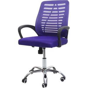 Cosmo Casa Ergonomische Bureaustoel - Comfort en Stijl voor Lange Werkdagen - Functioneel - Paars