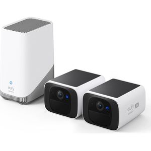 eufy security S220 SoloCam Dual Pack + Homebase 3 - 16GB opslag - Bundelvoordeel