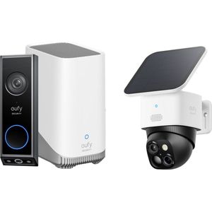eufy Video Doorbell E340 + HomeBase 3 + Solocam S340 - Bundelvoordeel