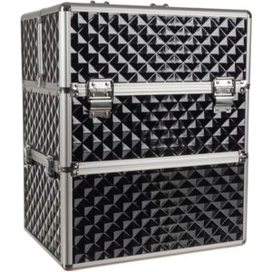 3-delige Cosmetica Koffer set - Kapper Koffer - Nagel - Visagist - Make-up - Cosmetica - Schminken - Trolley - Gemaakt van Aluminium