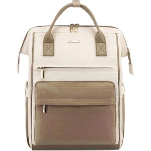 Rugzak voor dames, 17 inch laptop, werktas, schoolrugzak met USB-oplaadpoort, waterdichte schooltas, leraren, rugzak, comfortabele dagrugzak, elegant, voor werk, reizen, school, universiteit,