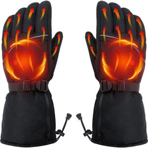 Verwarmde handschoenen - Zwart - Maat L - USB-aansluiting of batterij - Voor dames en heren - 3 verwarmings niveaus - Verstelbare temperatuur - Touchscreen - Wintersport, hardlopen, wandelen, skiën