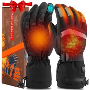 Verwarmde handschoenen met batterij - Oplaadbaar - 7.4 V - Mannen en vrouwen - 3 warmte standen - Warme winterhandschoenen met snelle verwarming - Hoogwaardig materiaal - Waterdicht - Maat M