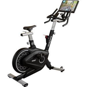 Bodytone Active Bike 400 Smart Screen (Grijs) - Spinningfiets met luxe entertainment scherm - Connectiviteit met Zwift, Kinomap, Bkool, Onelap & meer - 18 KG vliegwiel - Shimano pedaalas - 1 maand gratis CYCLEMASTERS®