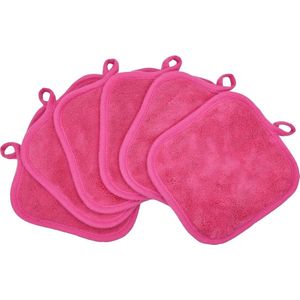 Make-up Remover Doeken voor gezicht, oog, lippen - 7 stuks - herbruikbare make-up remover pads zachte microfiber gezichtsreinigingsdoeken 5 x 5 cm