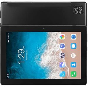 Smart Tablet Bluetooth 5.0 128GB Uitbreidbaar 8 Inch Voor 800w Achter 2000w HD Tablet Octa Core CPU Voor Entertainment (Zwart)