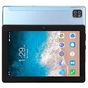 Smart Tablet Bluetooth 5.0 128GB Uitbreidbaar 8 Inch Voor 800w Achter 2000w HD Tablet Octa Core CPU Voor Entertainment (Blauw)