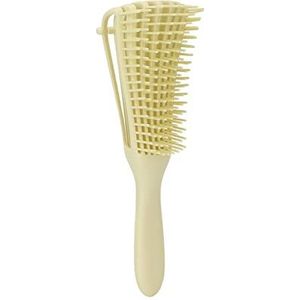 Ontwarrende borstel, veilige betrouwbare haarborstel, duurzaam, draagbaar voor schoonheidssalon voor thuis voor kapperszaak (beige)