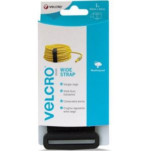 VELCRO merk | verstelbare riemen | flexibele en veelzijdige multifunctionele riemen voor doe-het-zelvers | zwart | 25 mm x 92 cm