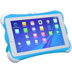 7 Inch Tablet voor Peuters, Oogbescherming Blauw Dubbele Simkaart Dubbele Stand-by Kindertablet WiFi voor Onderwijs (EU-stekker)