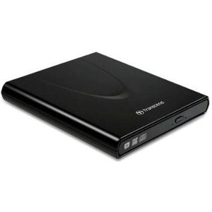 Transcend Slim Portable Black Optische drive - Optische drives (zwart, plank, 24x, 24x, 8X, 8X)