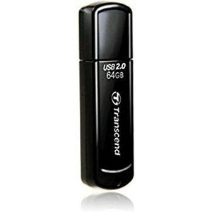 Transcend JetFlash 350 USB-stick 2.0, 64 GB, zwart