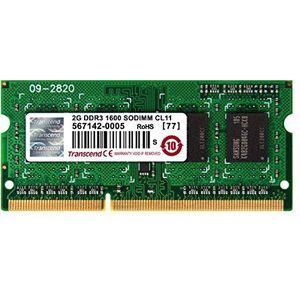 Transcend TS256MSK64V6N geheugenmodule 2GB DDR3 1600 SO-DIMM 1Rx8 256Mx8 CL11 1.5V