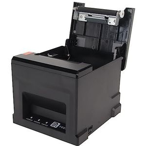 POS Thermische Printer, 80 Mm USB-papierwaarschuwing Laden Thermische Printer met Automatische Snijder voor Restaurant (EU-stekker)