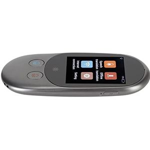 Spraakvertaler, Taalvertaler 126 Verschillende Talen 2,4 Inch LCD-aanraakscherm Slimme Snelle Reactietijd voor Reizen (zwart)
