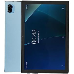 Smart Tablet, GPS-tablet Dubbele Luidsprekers Lithiumbatterij 5G WIFI 8GB RAM 256GB ROM met USB-kabel voor Het Lezen van Video (Blauw)