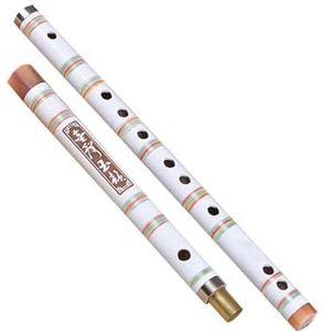 Tweedelige Bamboefluit Voor Beginners. Professionele Bamboefluit Voor Volwassenen, Beginnend Speeltype professioneel bamboe fluit (Color : E tone white)