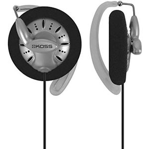 Koss KSC75 stereo hoofdtelefoon met oorclip voor iPod, iPhone, MP3 en smartphone - zwart/zilver