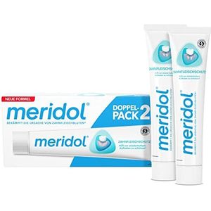 meridol Tandpasta, dubbelverpakking (2 x 75 ml) - tandpasta voor dagelijkse tandvlees- en tandverzorging, antibacterieel effect