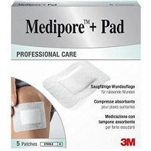 Medipore + pad 3M 10x20cm 3570np pleister, 5 stuks