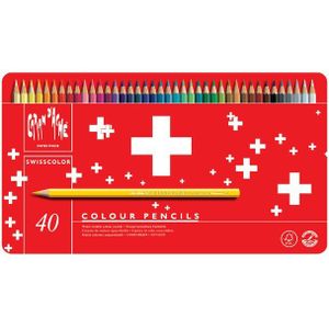 Kleurpotlood caran d'ache swisscolor aquarel 40 st