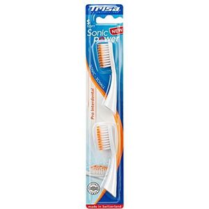 TRISA Sonicpower Pro Interdental Soft opzetborstels voor elektrische tandenborstel TRISA Sonicpower wit 2-pack