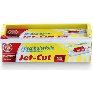 Jet-Cut Horeca Vershoudfolie - Keukenfolie - Plastic Folie Foodsaver - 300m X 30cm - inc. Houder